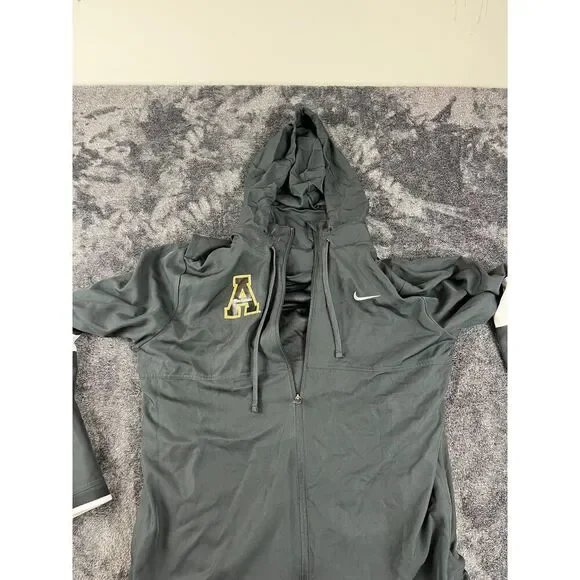 Nike Appalachian State Hooded Dry Training Jacket Gray Full Zip Vented L - Picture 8 of 12